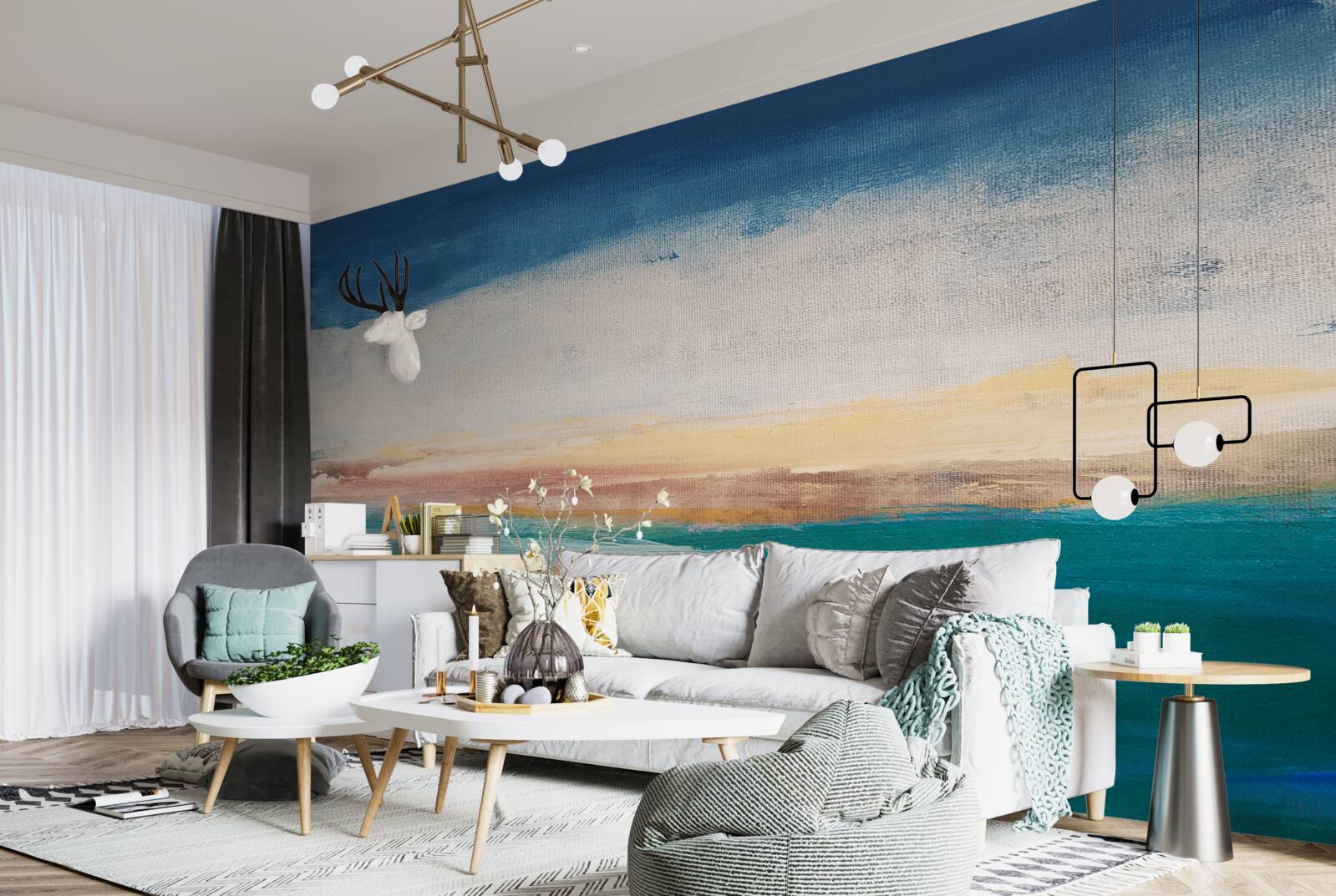 Фотошпалери мазки фарби різних кольорів