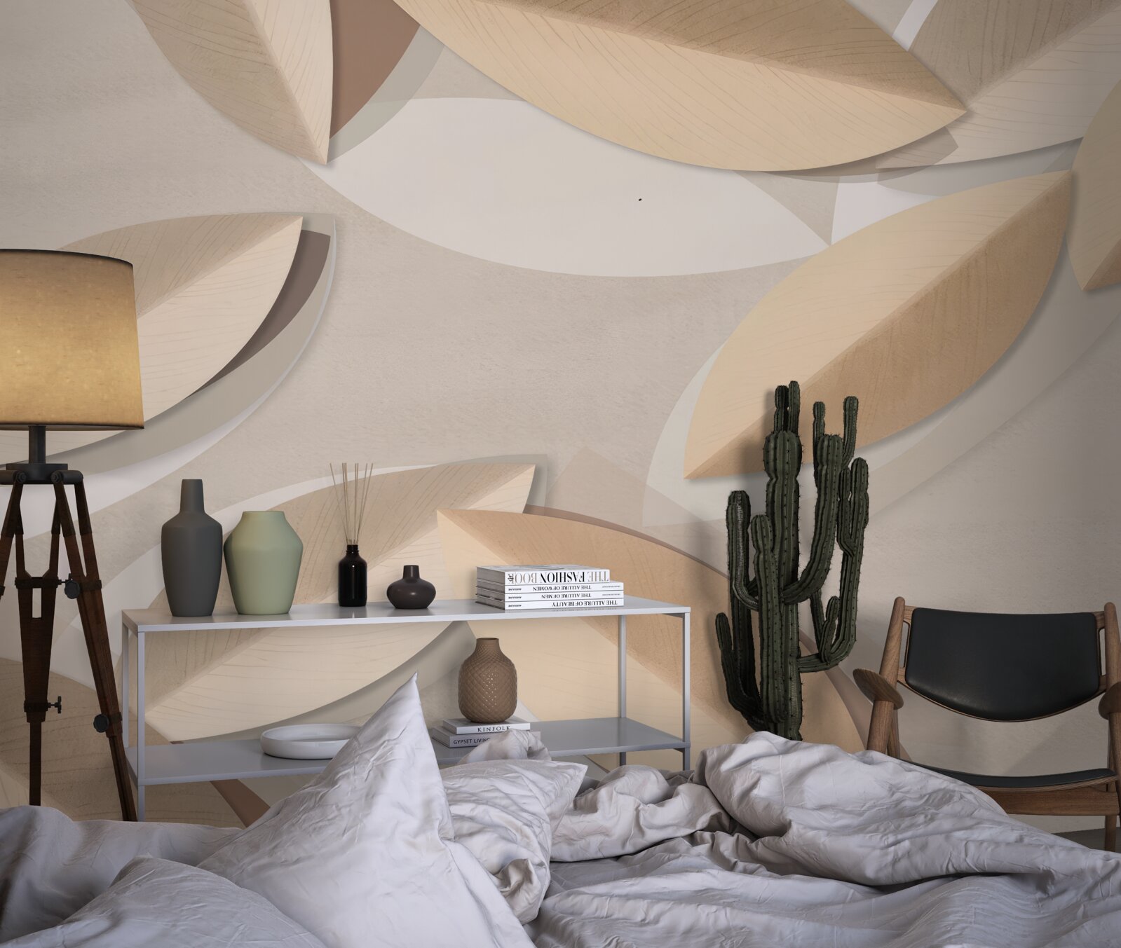 Фотошпалери листя велике і коричневе