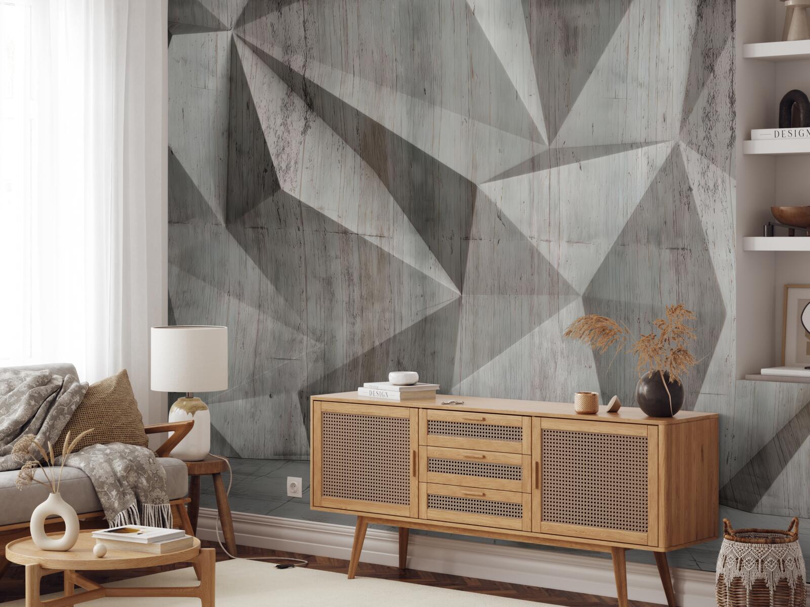 Фотошпалери поверхня з опуклими геометричними формами