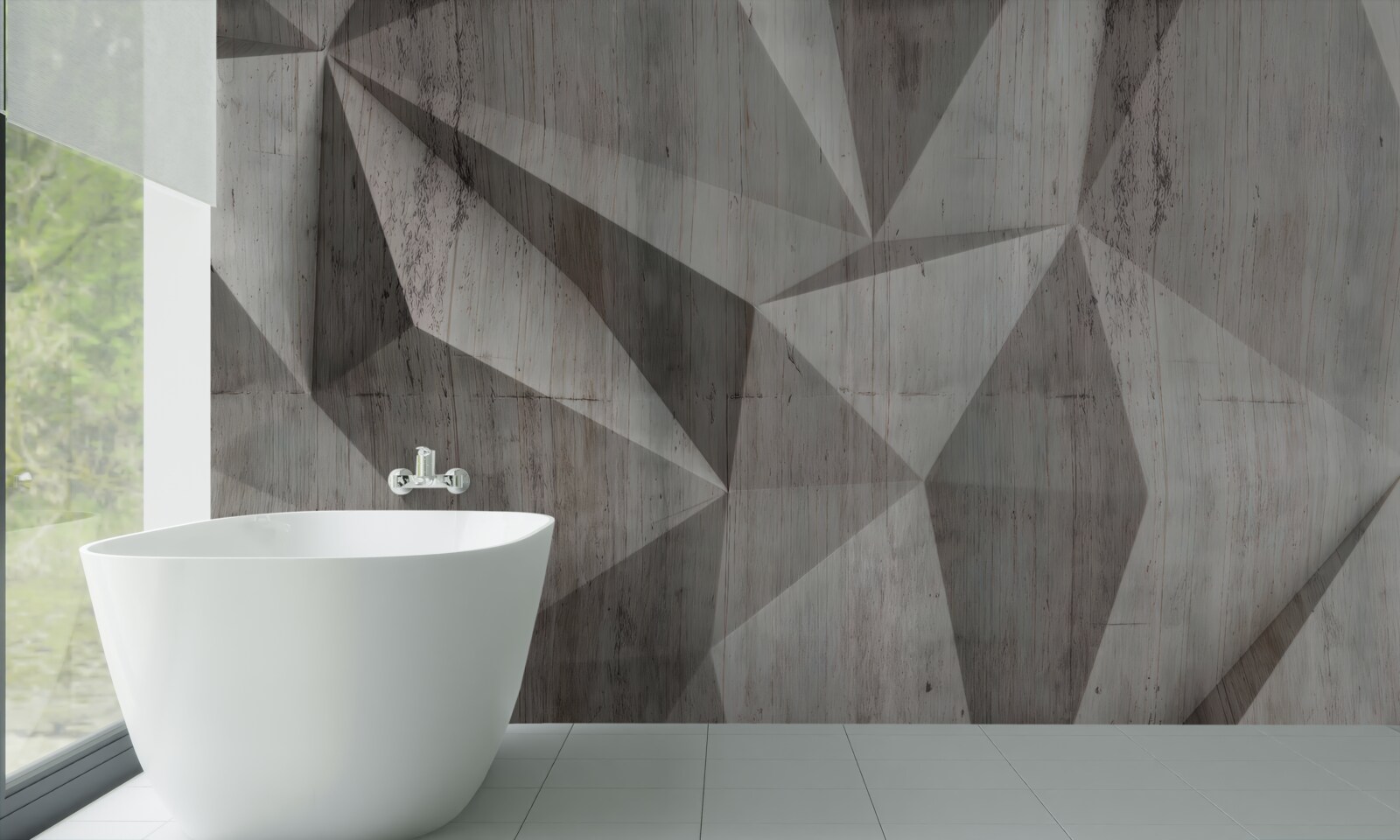 Фотошпалери поверхня з опуклими геометричними формами