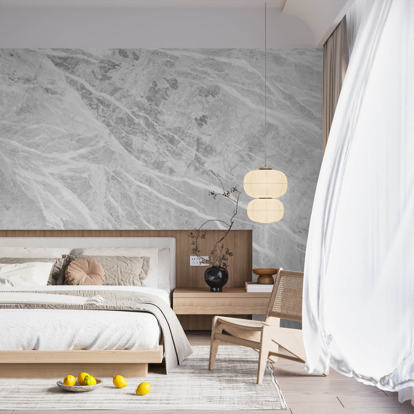 Фотошпалери сірий мармуровий фон