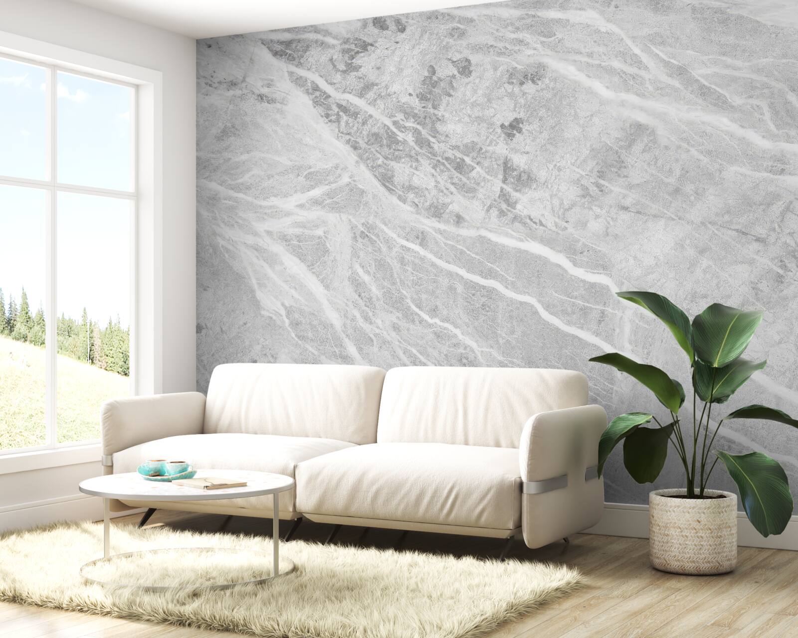 Фотошпалери сірий мармуровий фон