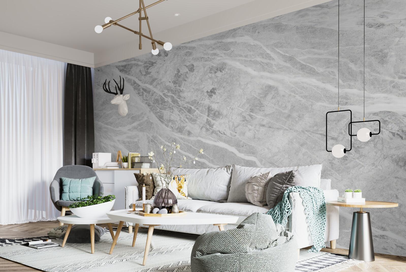 Фотошпалери сірий мармуровий фон