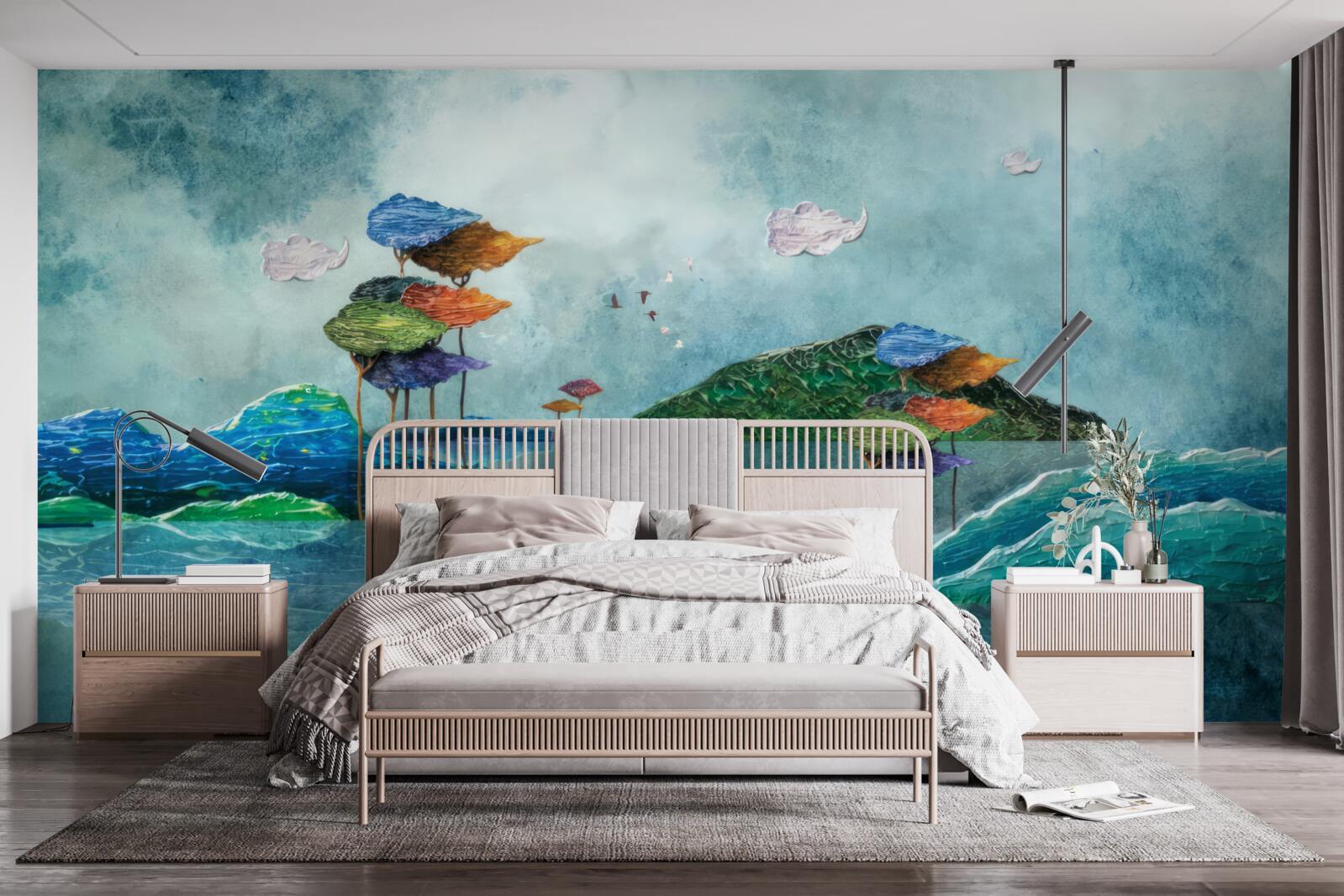 Фотошпалери острів, зображений на картині