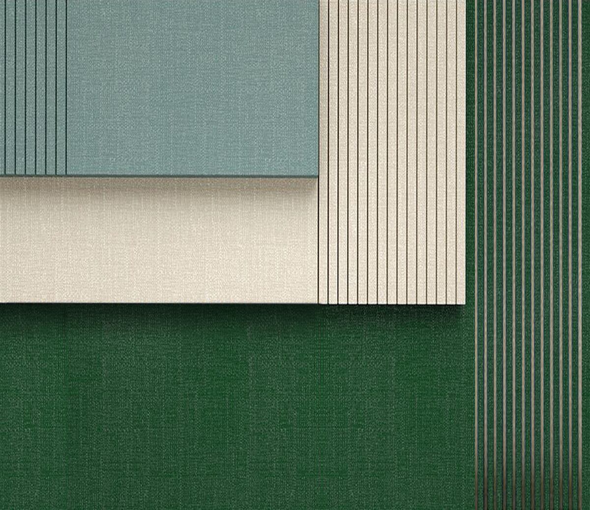 Фотошпалери квадрати синього, бежевого та зеленого кольорів