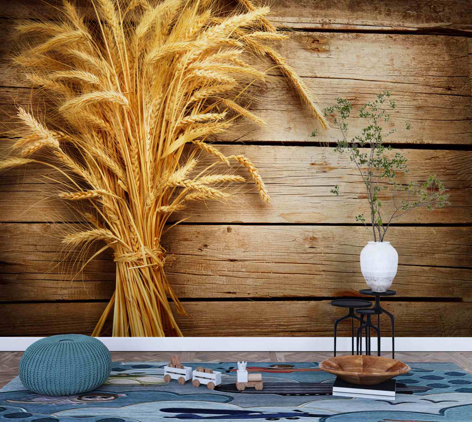 Фотошпалери пучок пшеничних колосків