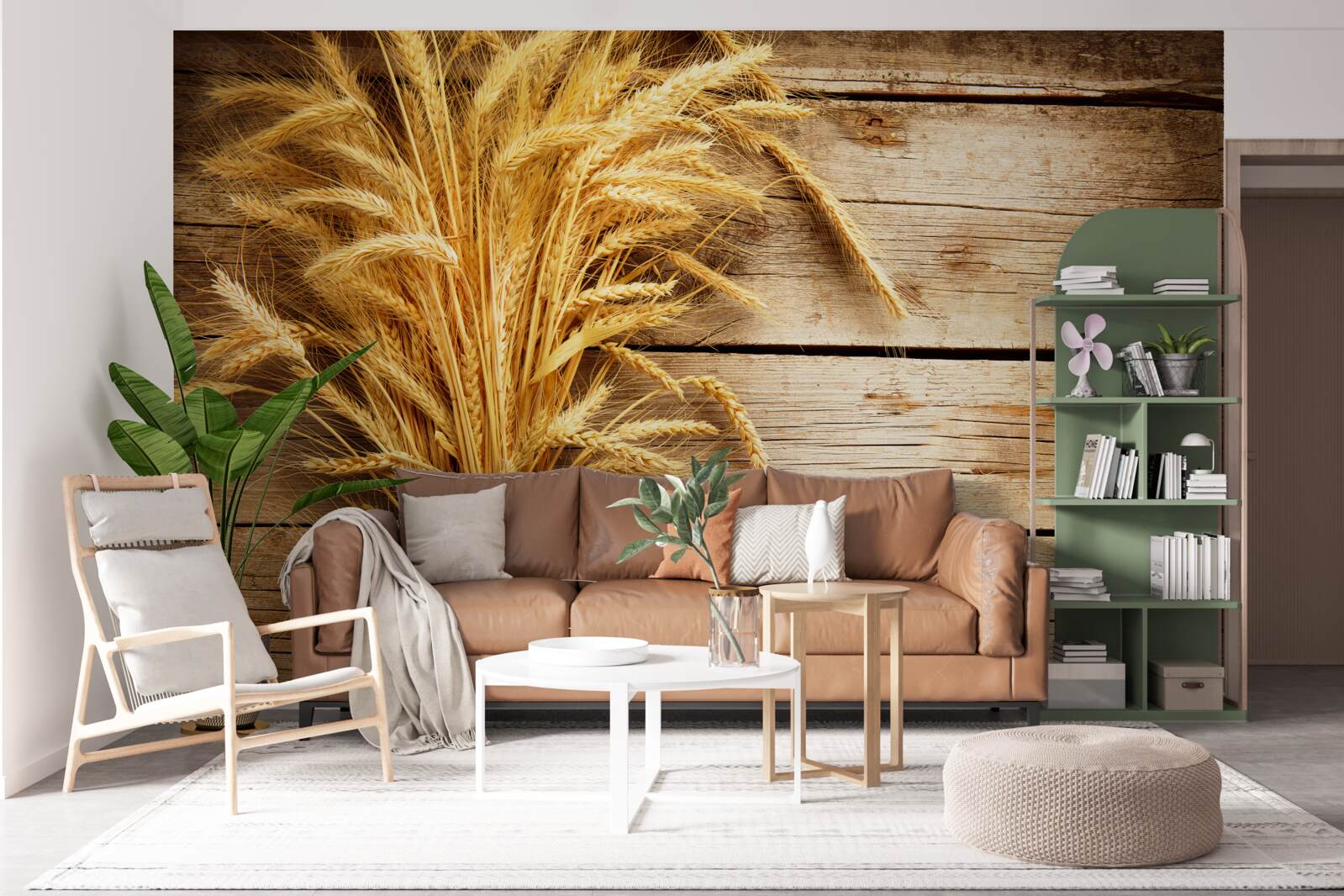 Фотошпалери пучок пшеничних колосків