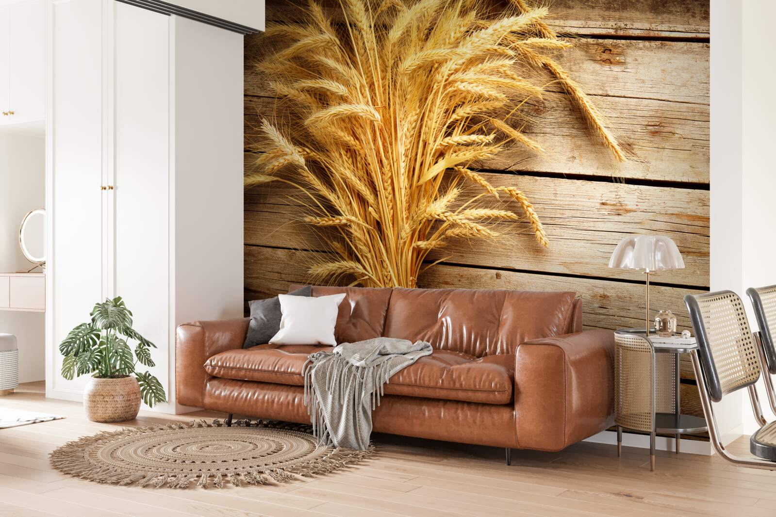 Фотошпалери пучок пшеничних колосків