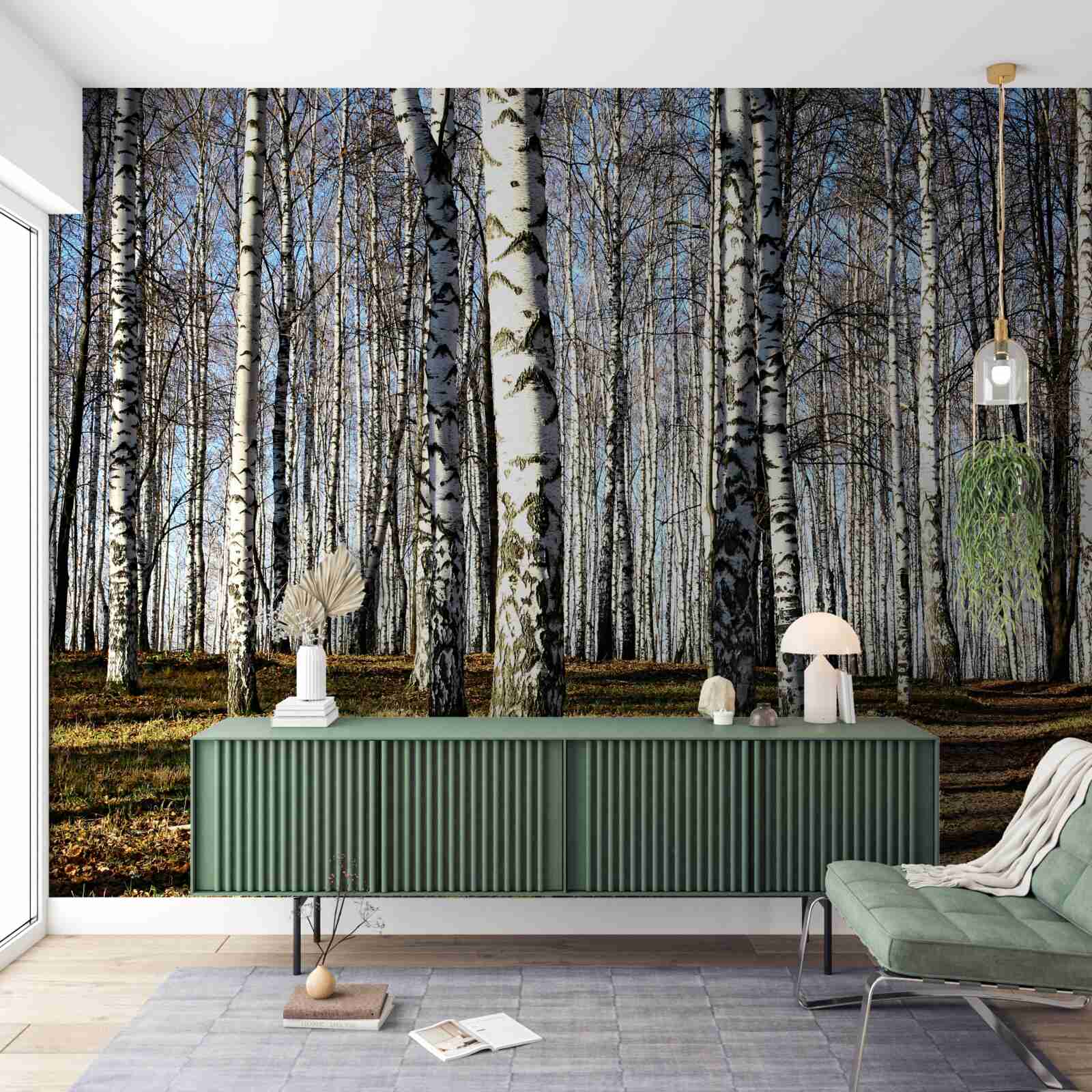 Фотошпалери листя опало з дерев