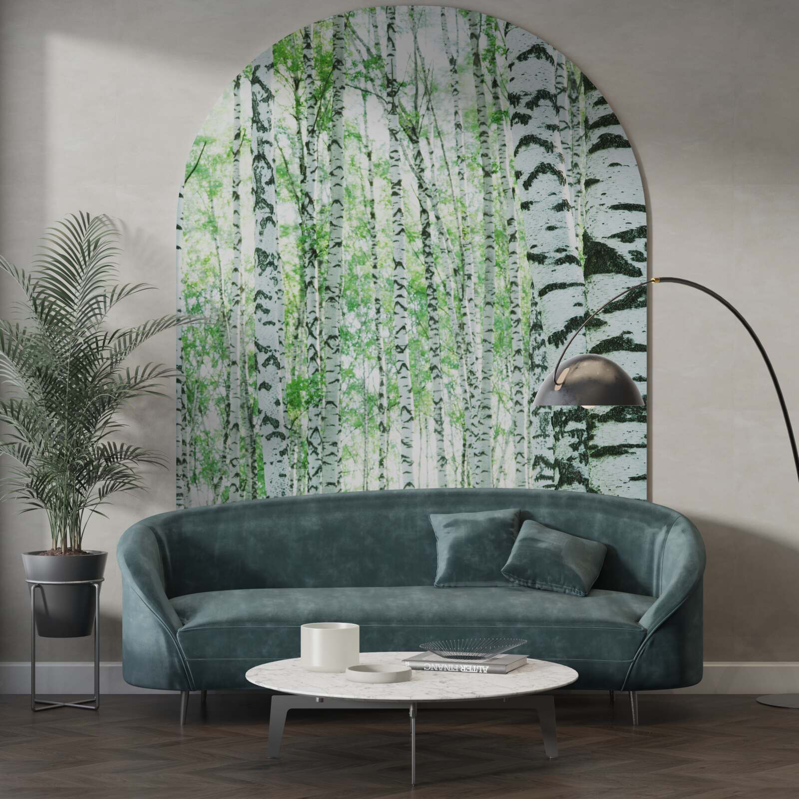 Фотошпалери світлі берези