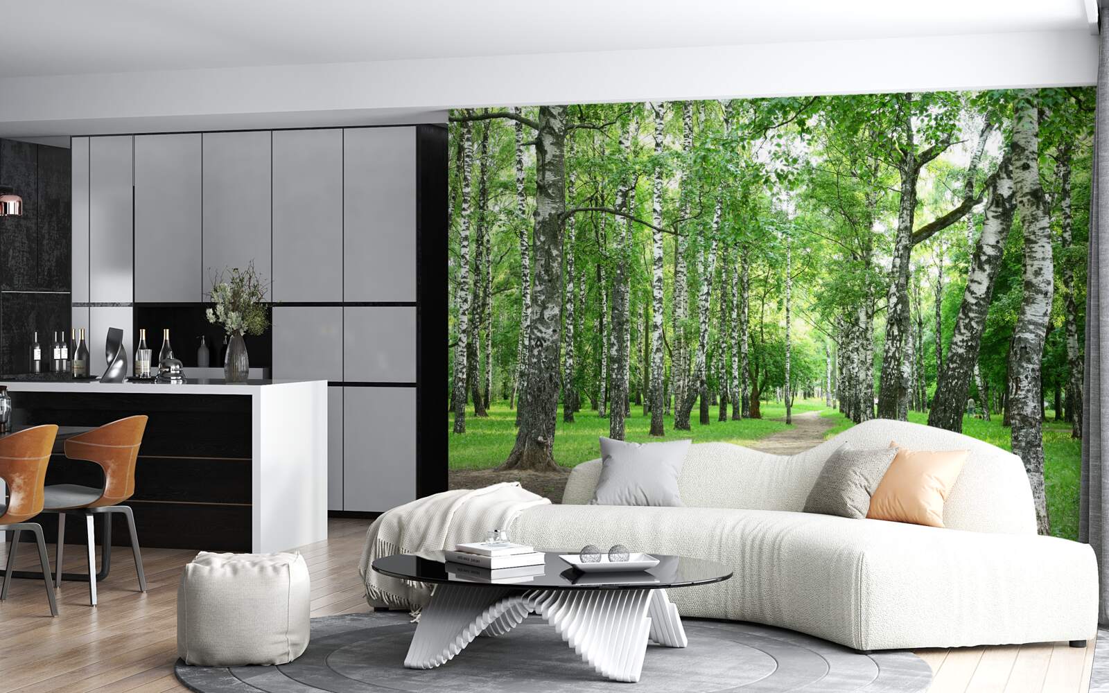 Фотошпалери стежка, що веде до гаю