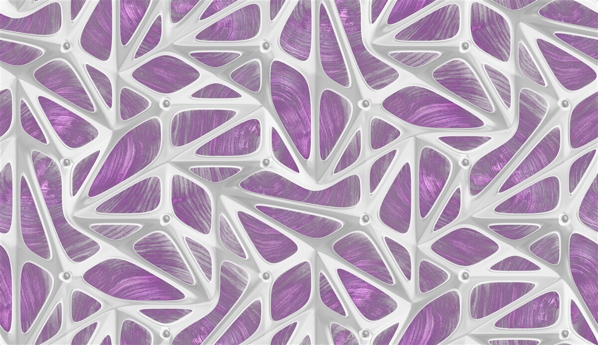 Фотошпалери дизайни в білому та фіолетовому кольорах