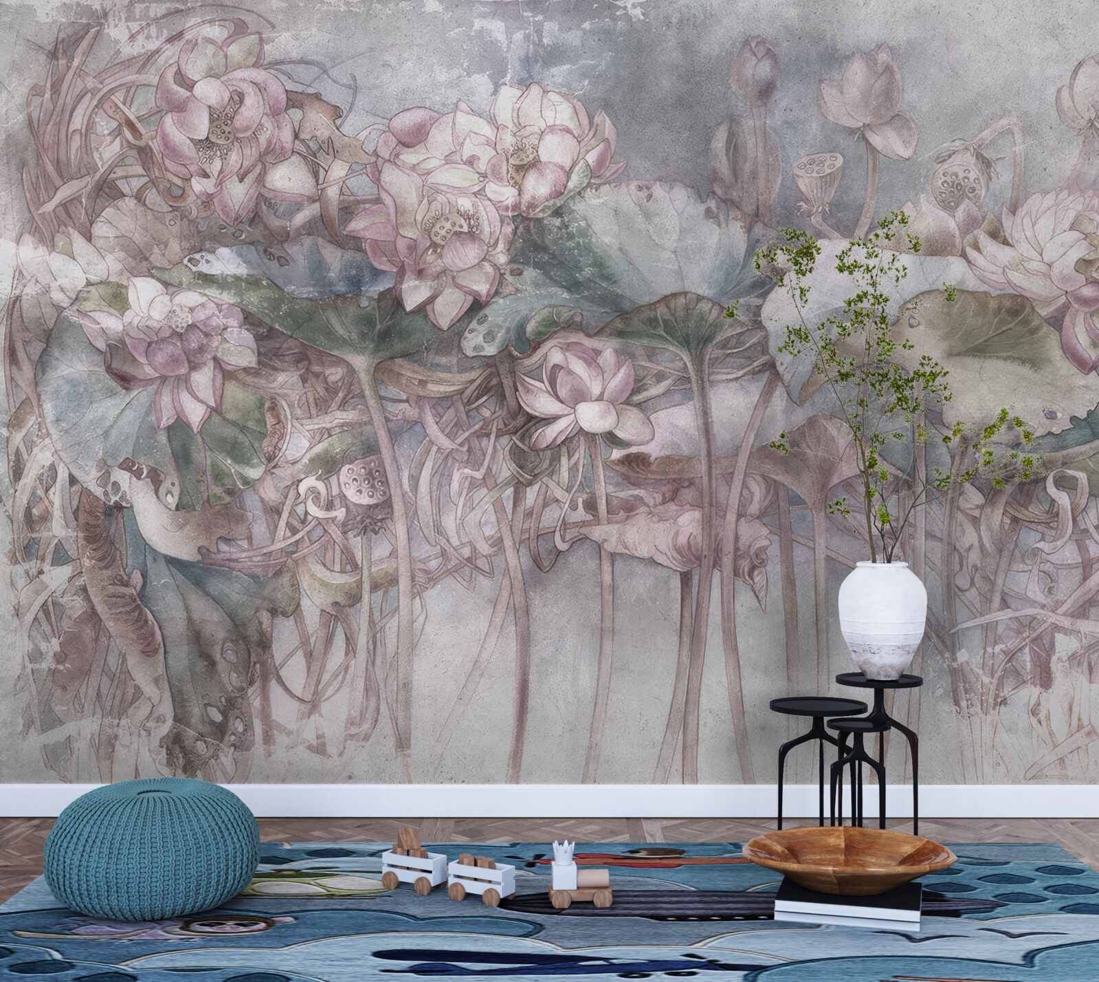 Фотошпалери показані екзотичні рослини