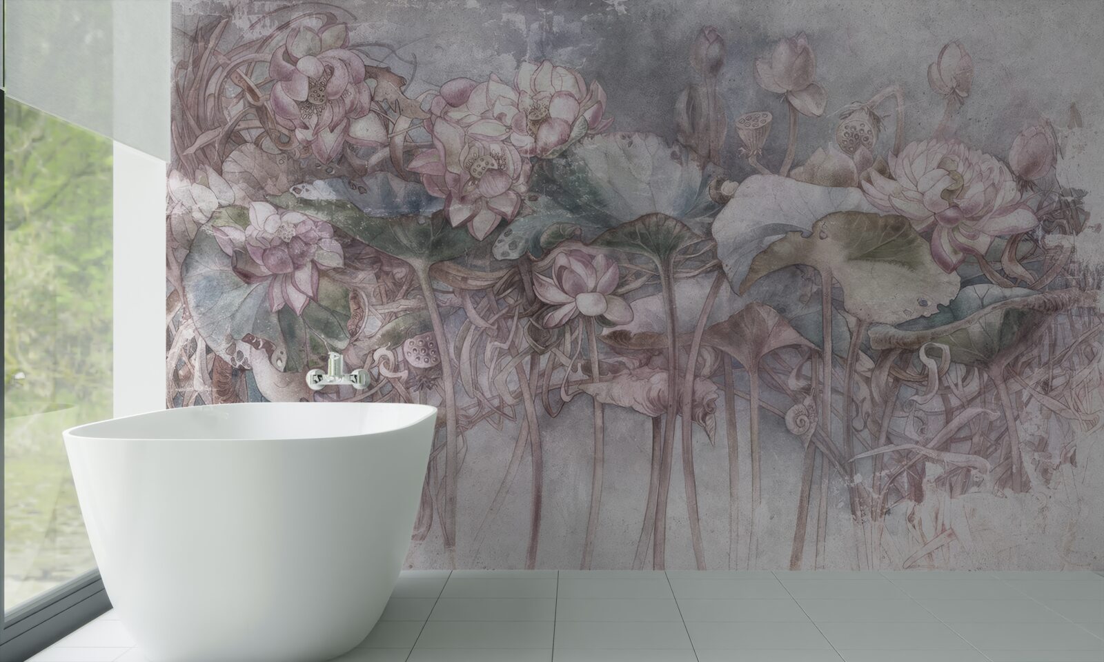 Фотошпалери показані екзотичні рослини