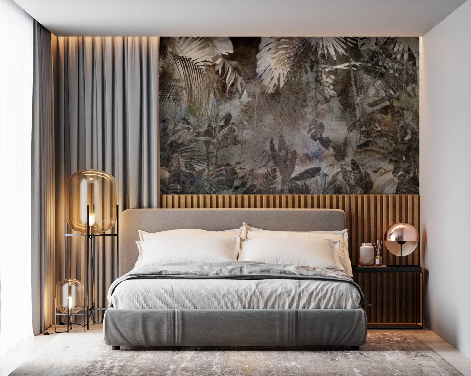 Фотошпалери фон листя