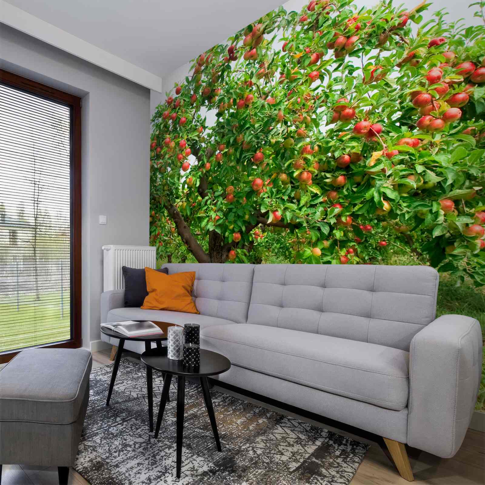 Фотошпалери яблуня плодоносить