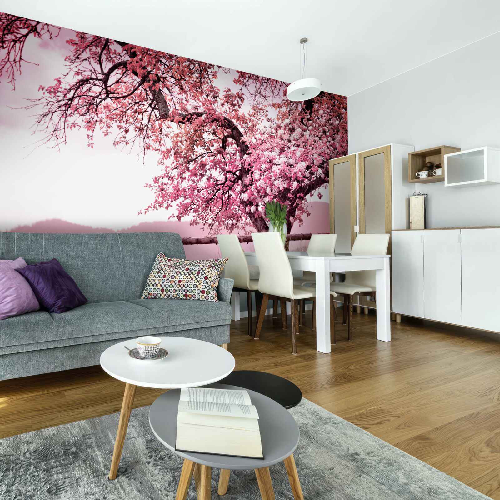 Фотошпалери квітуча сакура