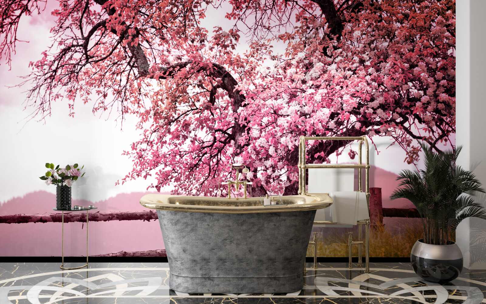 Фотошпалери квітуча сакура