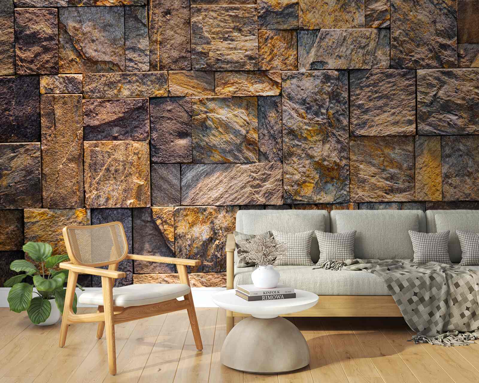 Фотошпалери фігури у вигляді прямокутників і квадратів різних розмірів