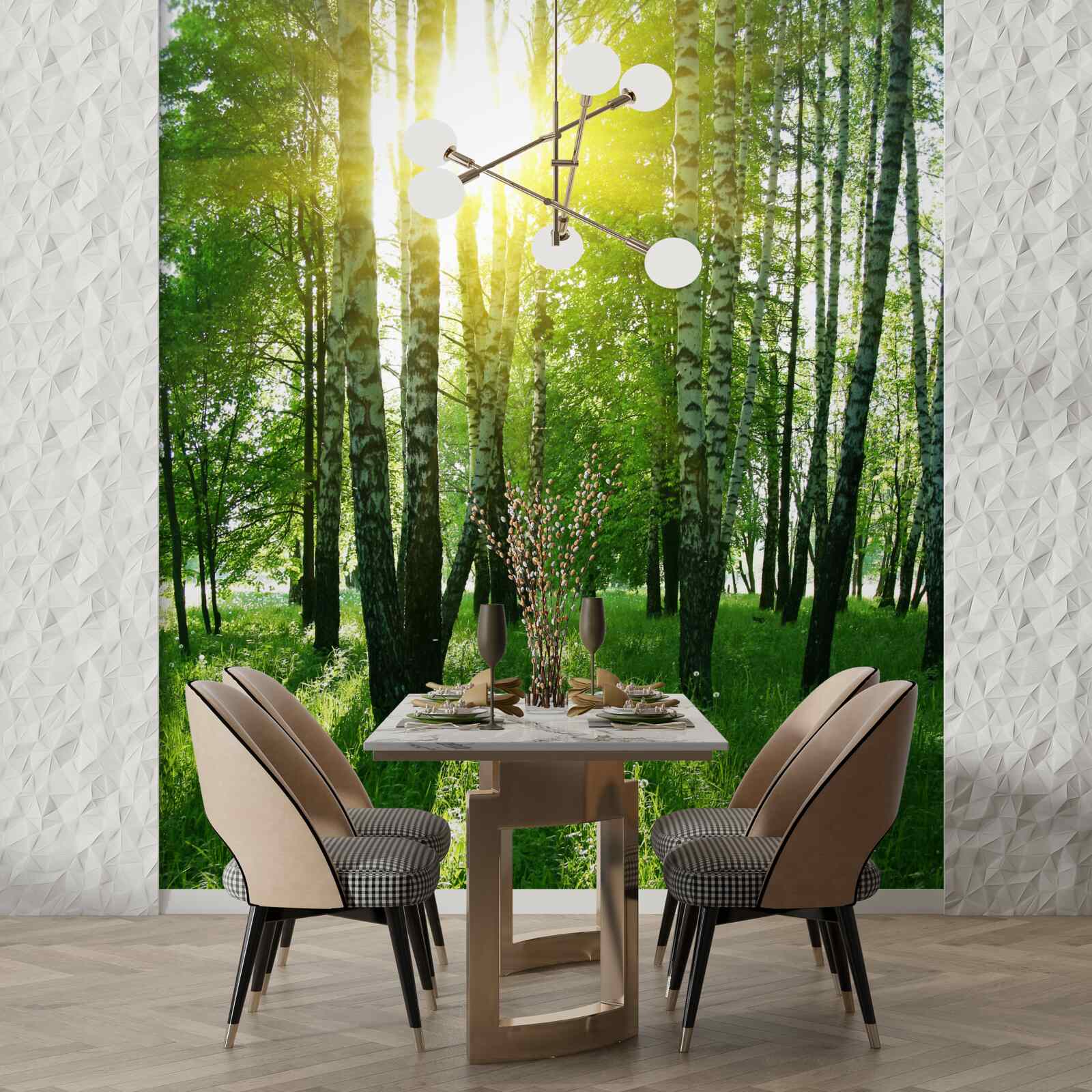 Фотошпалери ранок у лісі