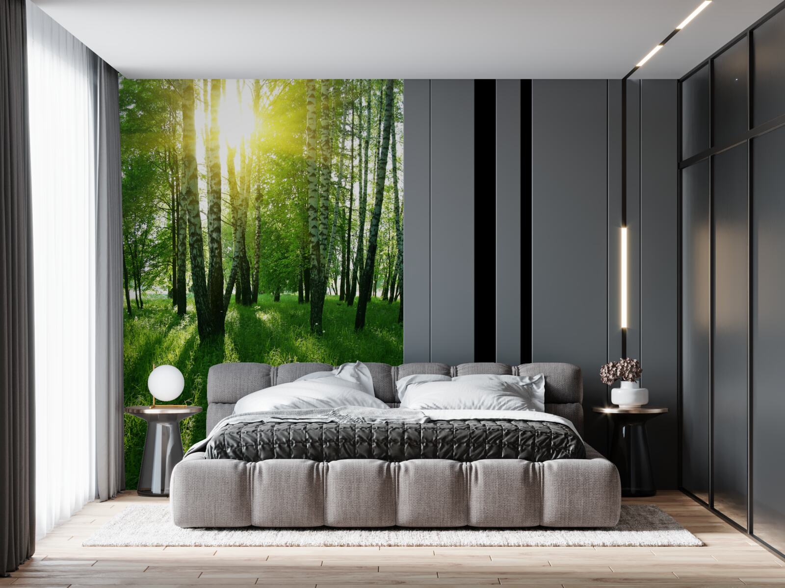 Фотошпалери ранок у лісі