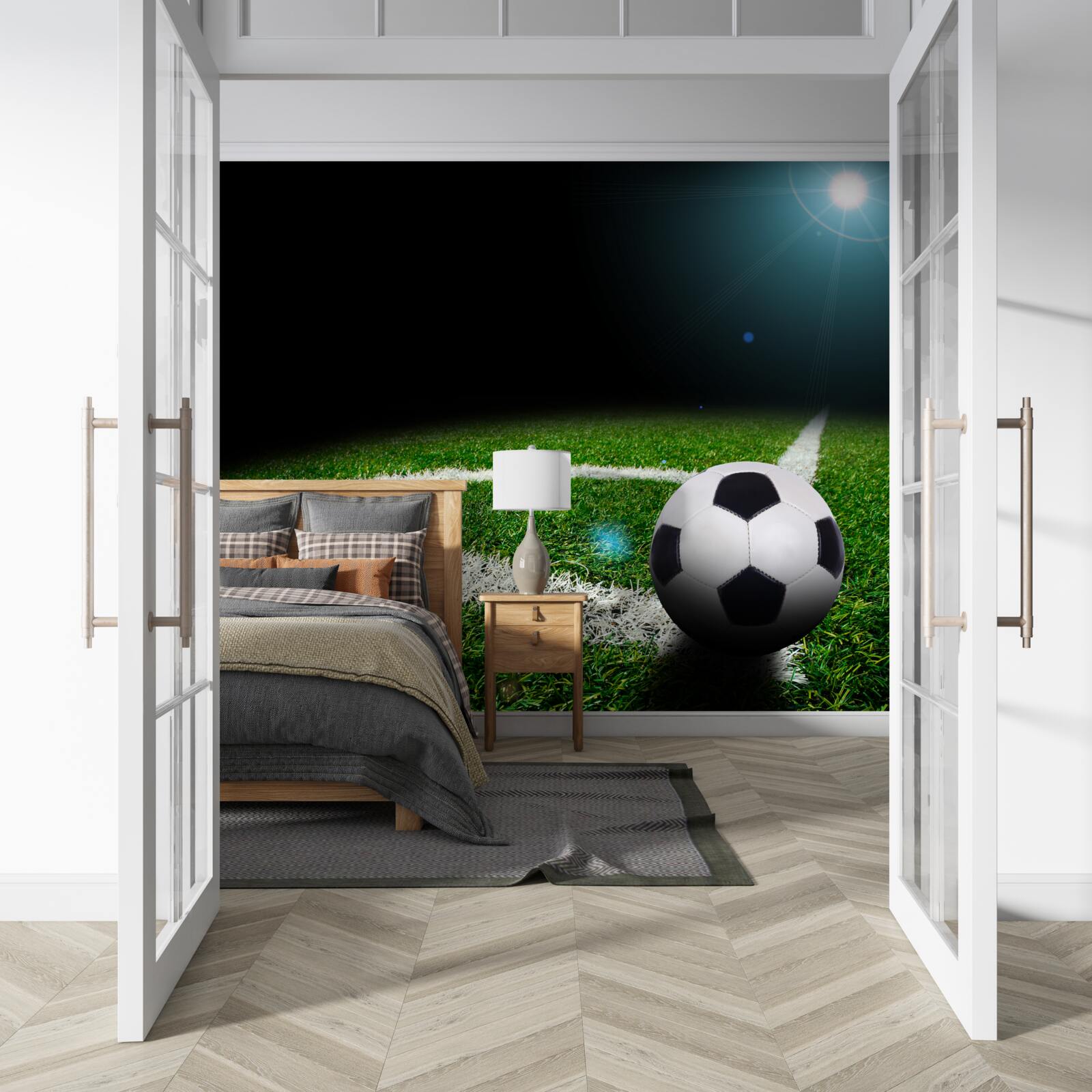 Фотошпалери футбол на газоні