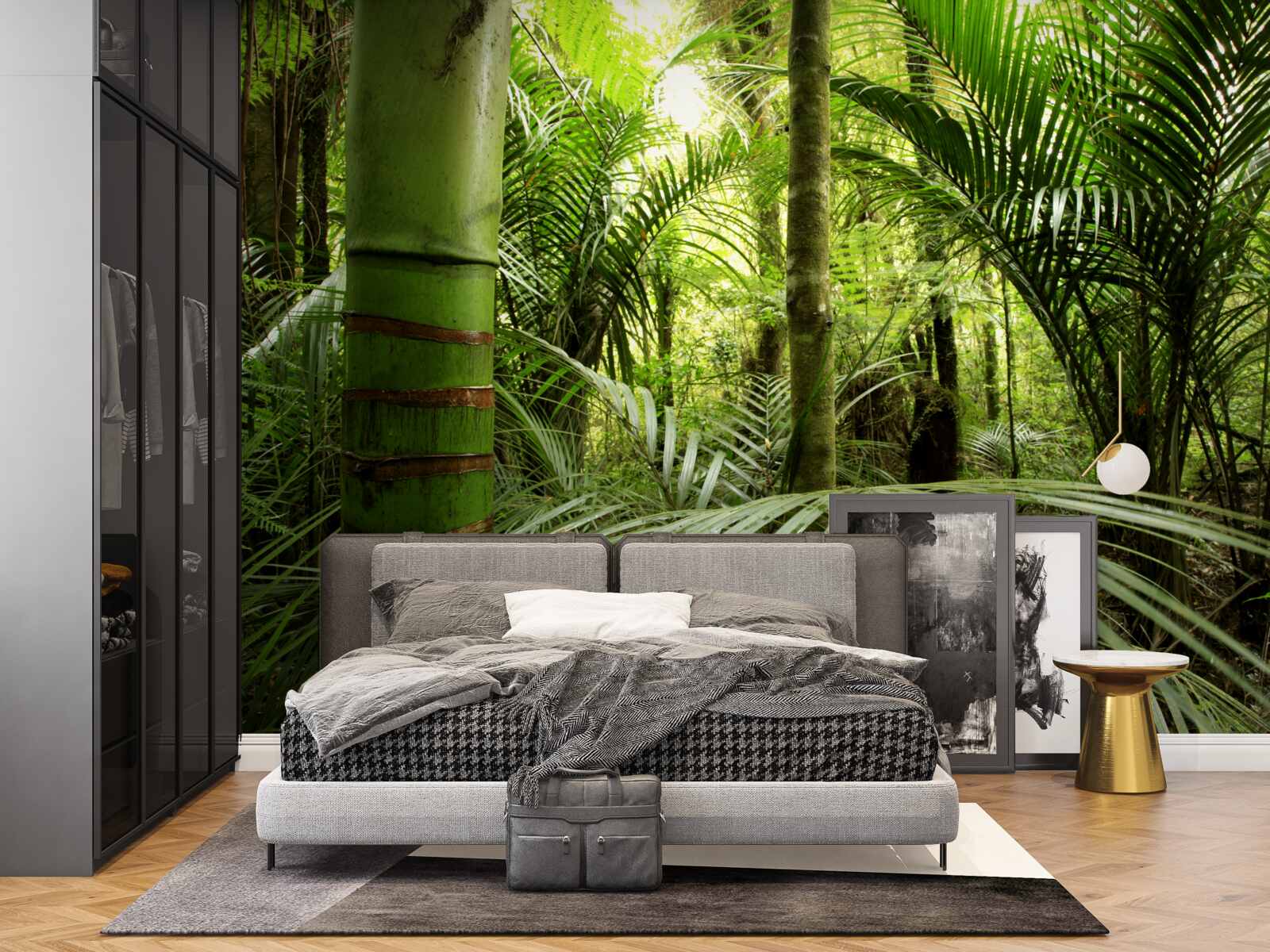 Фотошпалери великі рослини в зелених заростях