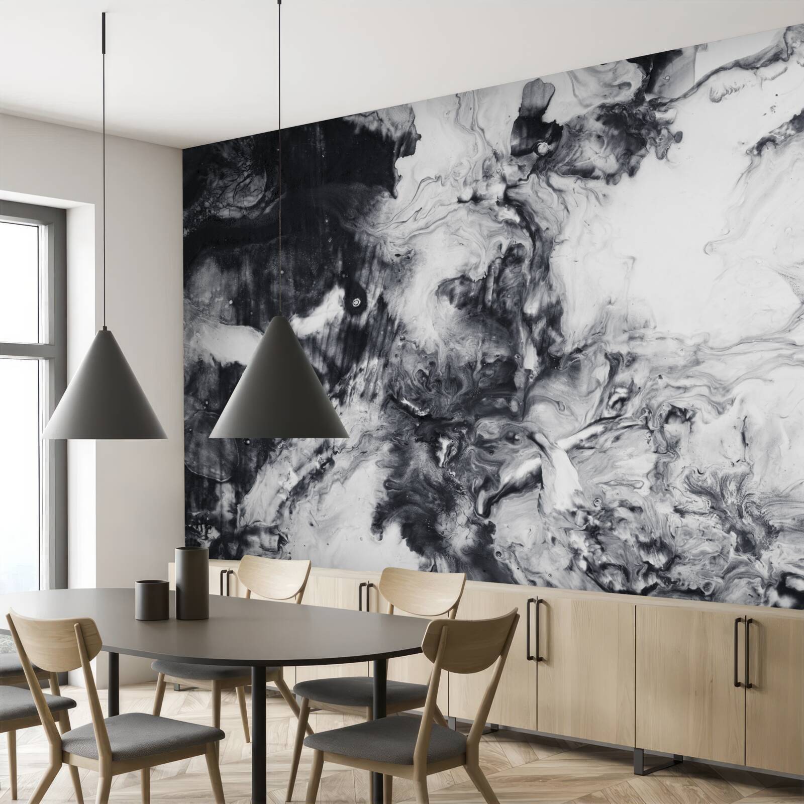 Фотошпалери розмиті монохромні відтінки