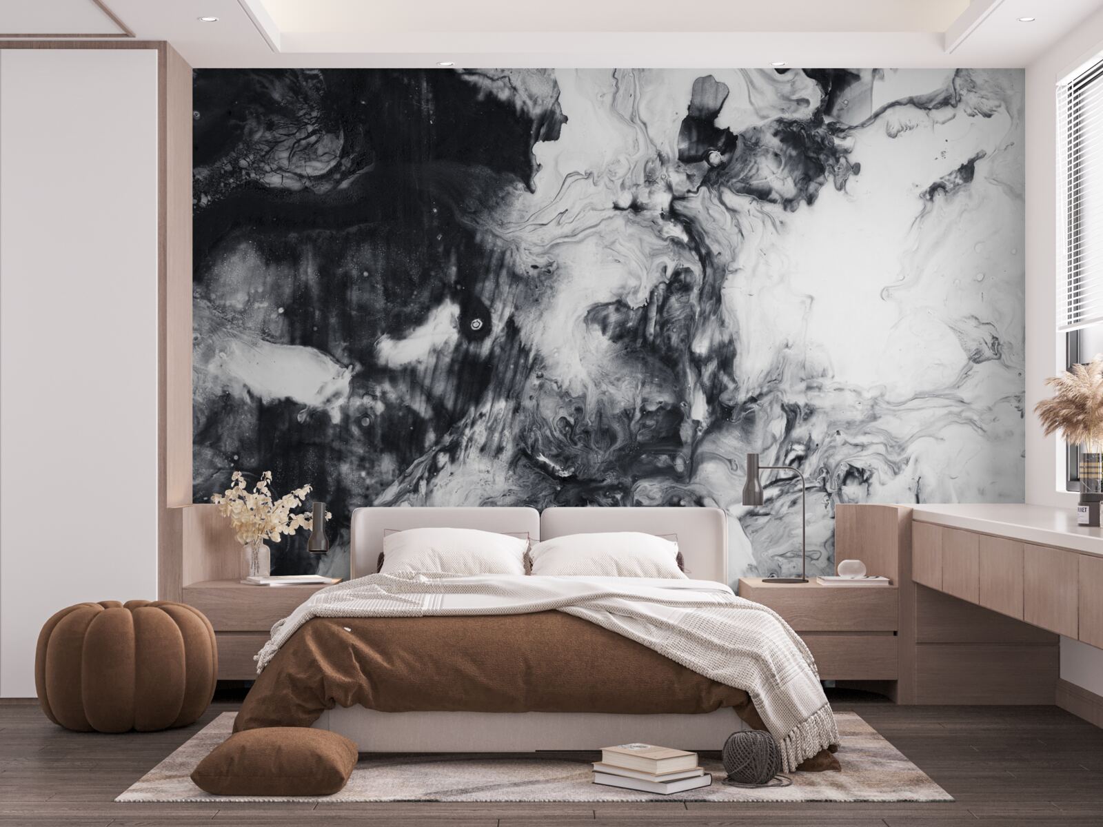 Фотошпалери розмиті монохромні відтінки