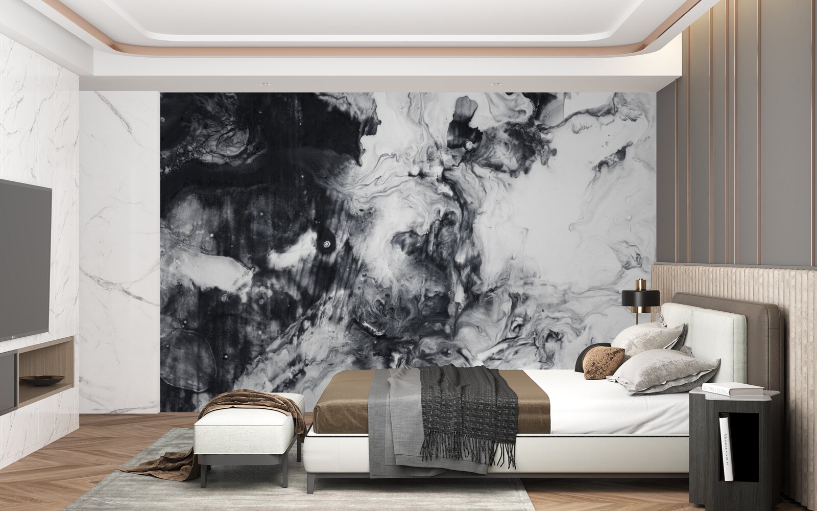 Фотошпалери розмиті монохромні відтінки