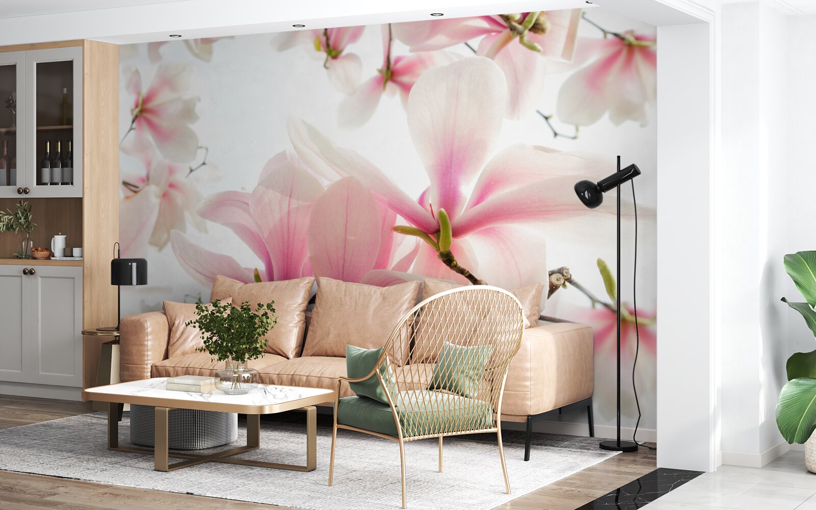 Фотошпалери магнолії в цвіту