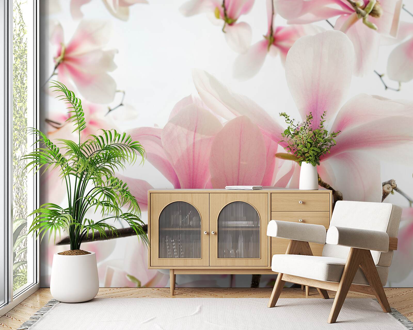 Фотошпалери магнолії в цвіту