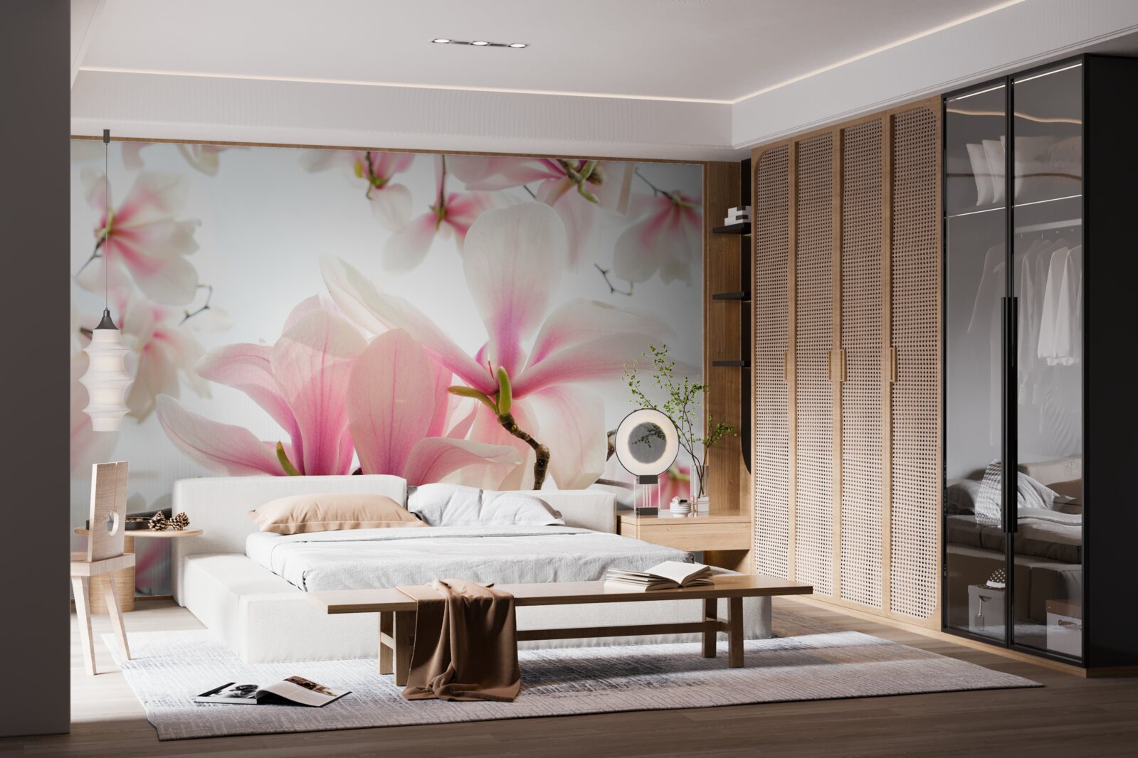 Фотошпалери магнолії в цвіту