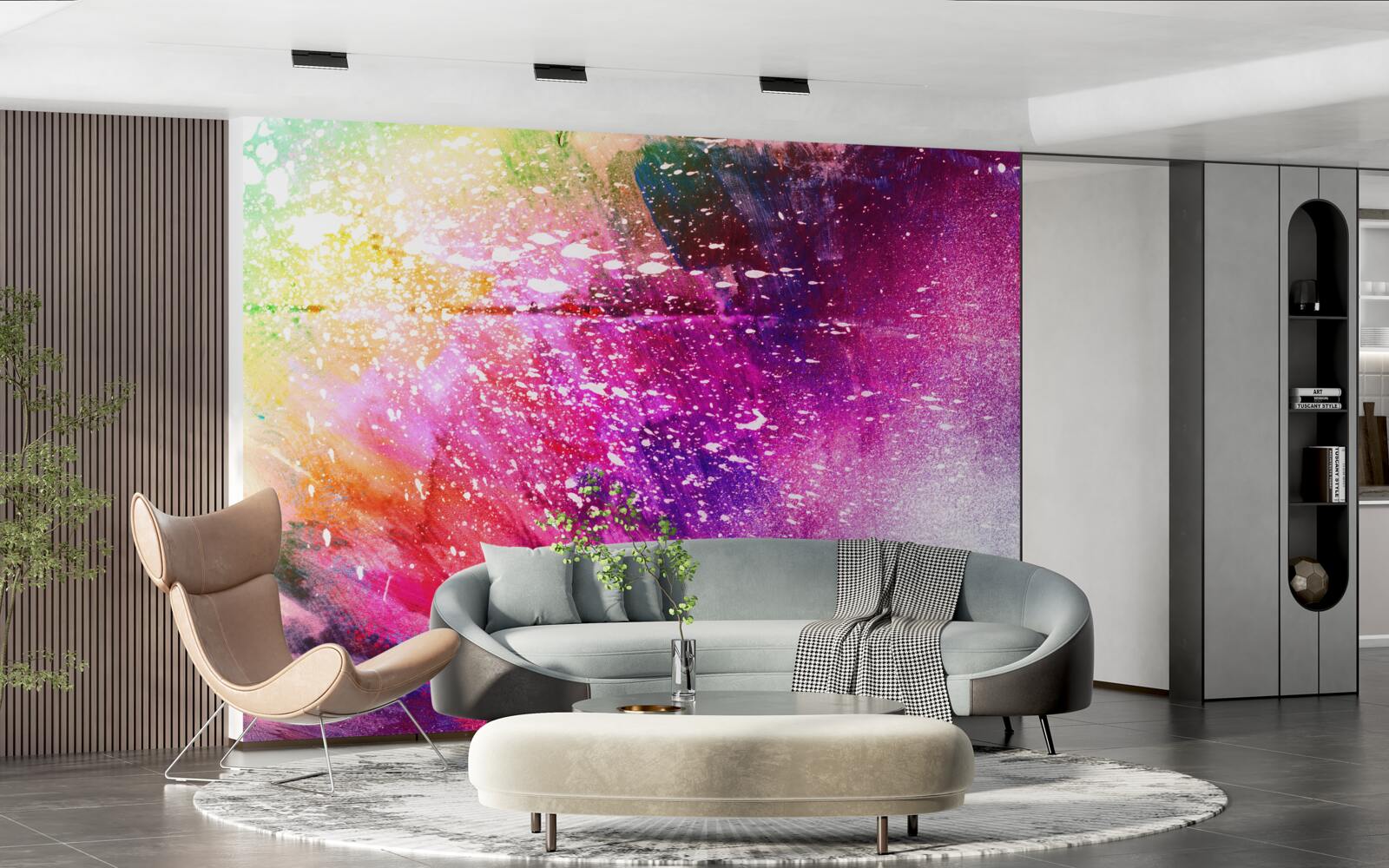 Фотошпалери фон з насиченими та яскравими кольорами