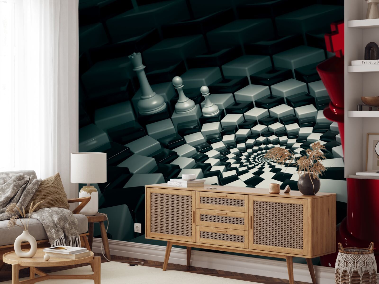 Фотошпалери великі шахові фігури