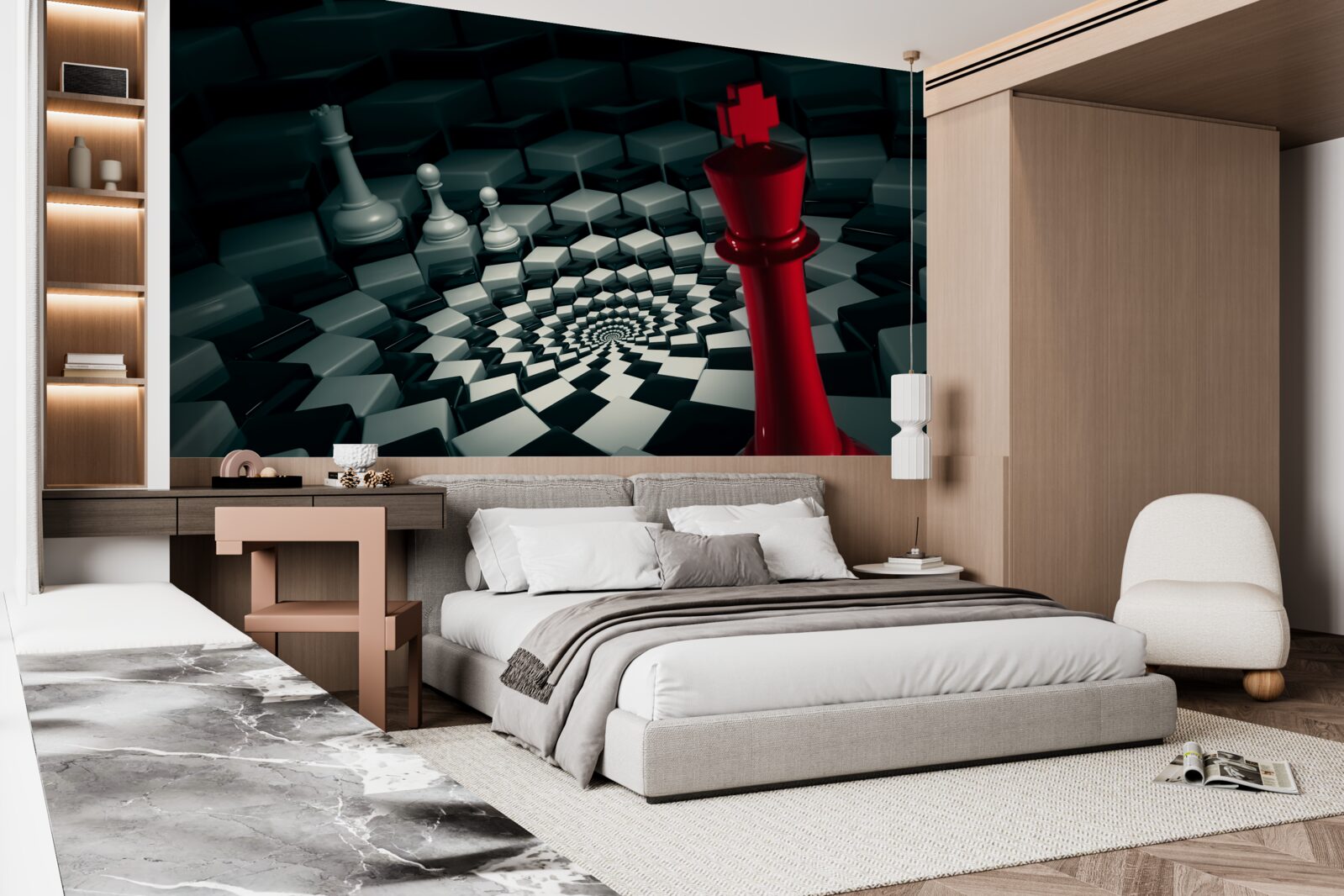 Фотошпалери великі шахові фігури