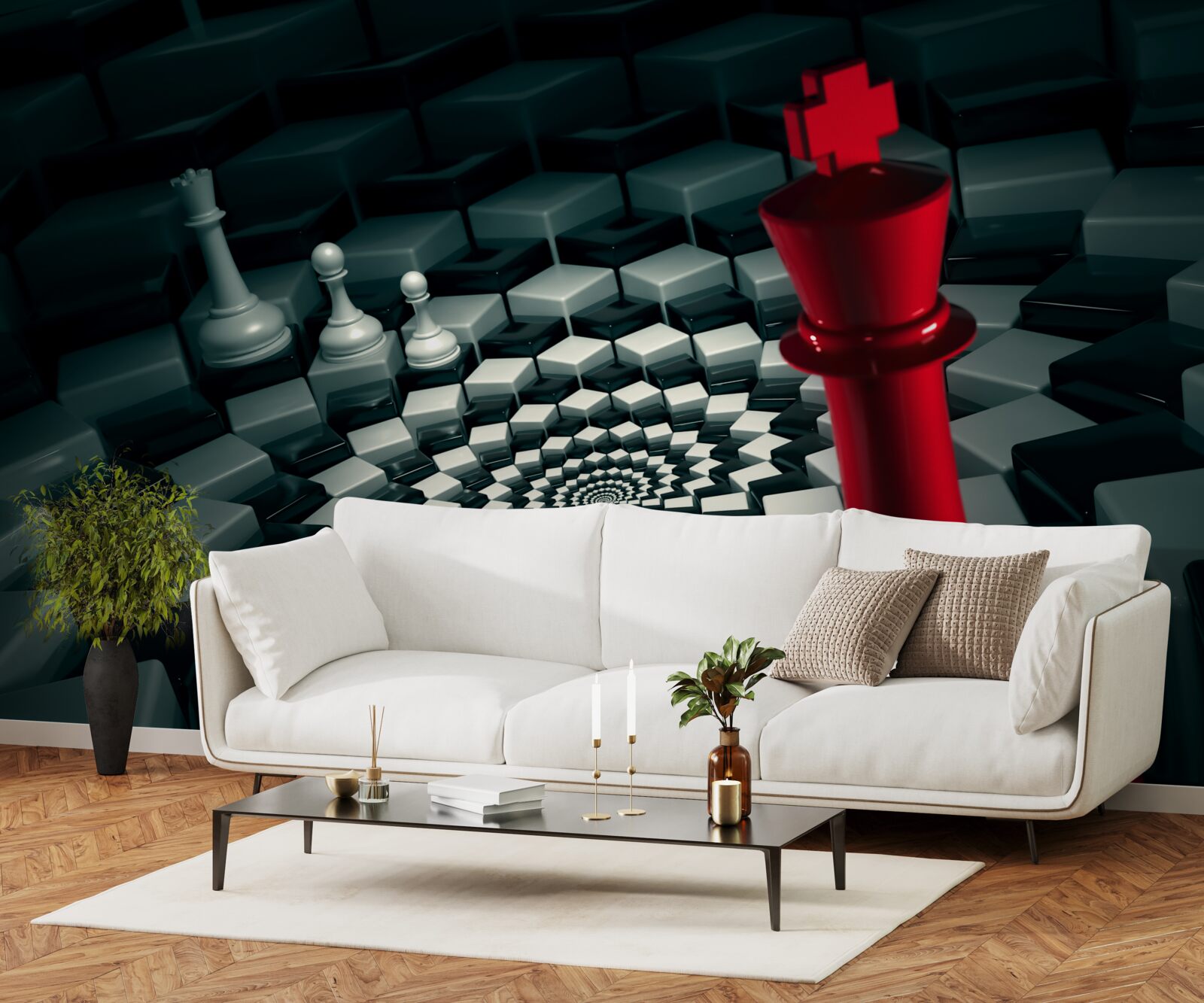 Фотошпалери великі шахові фігури