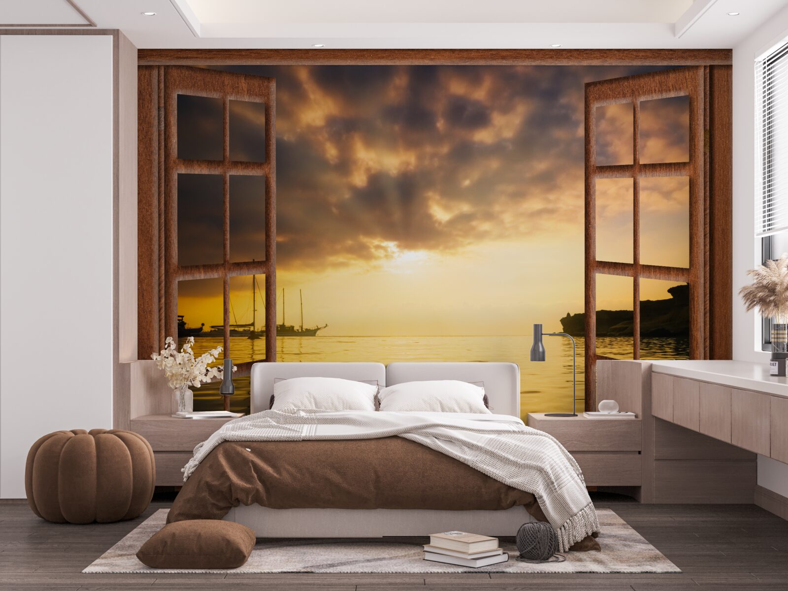 Фотошпалери чудовий краєвид за вікном