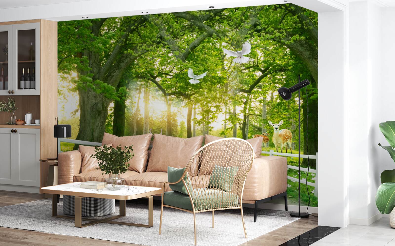 Фотошпалери доріжка для романтичних прогулянок