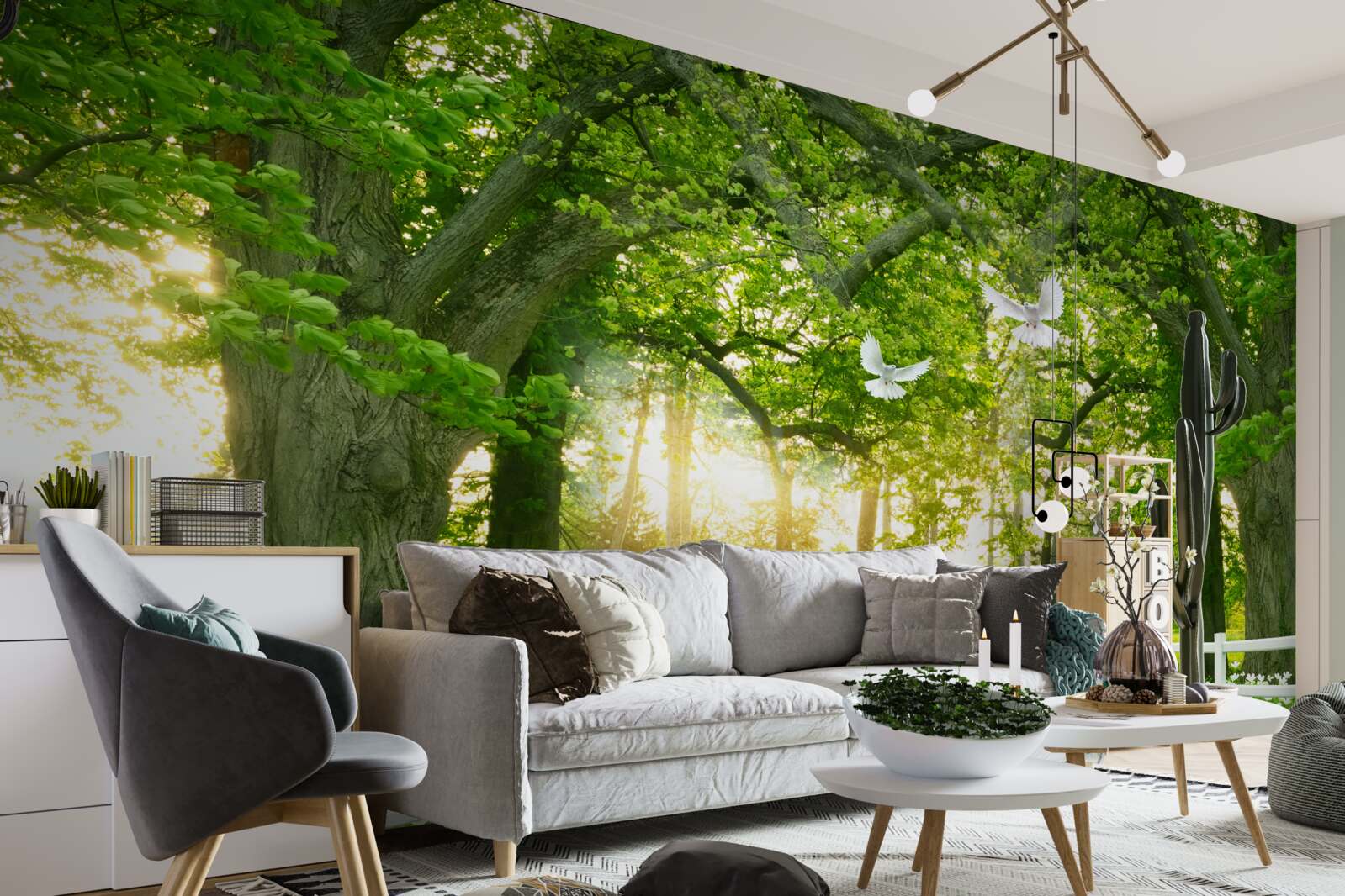 Фотошпалери доріжка для романтичних прогулянок