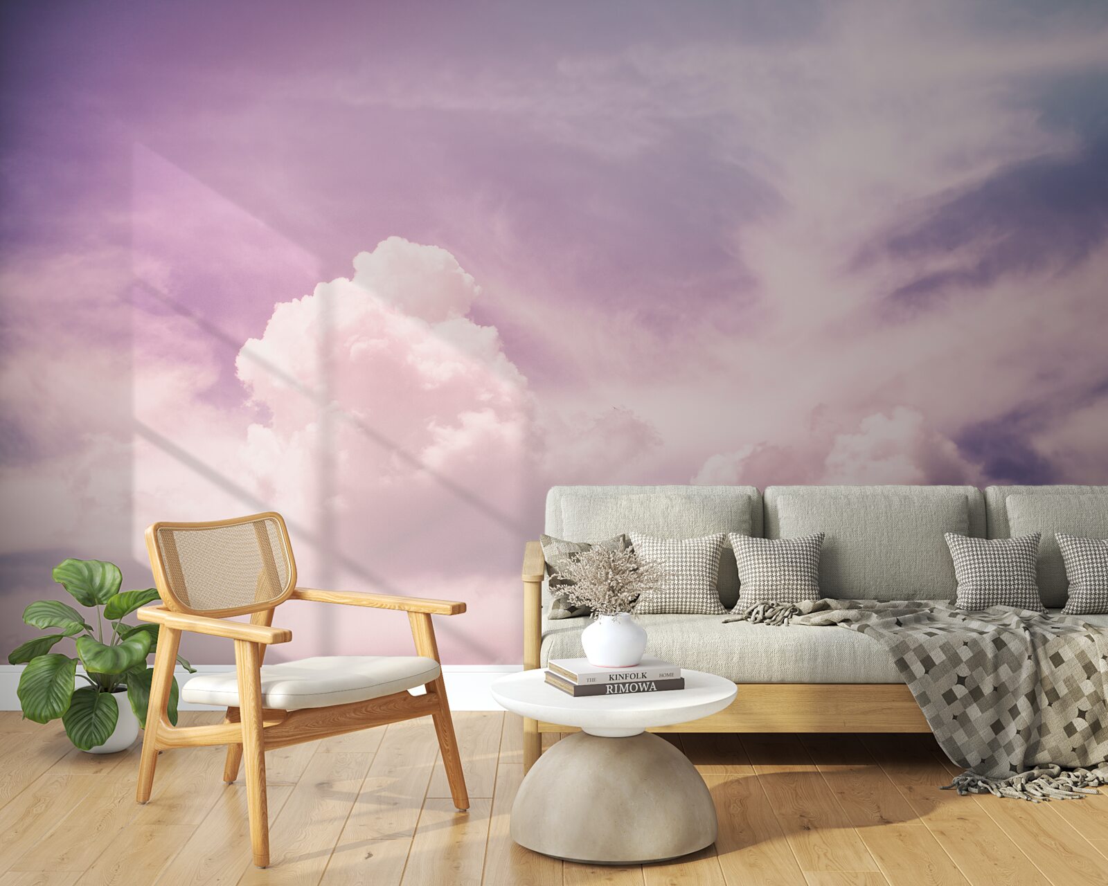 Фотошпалери м'яке небо з хмарами