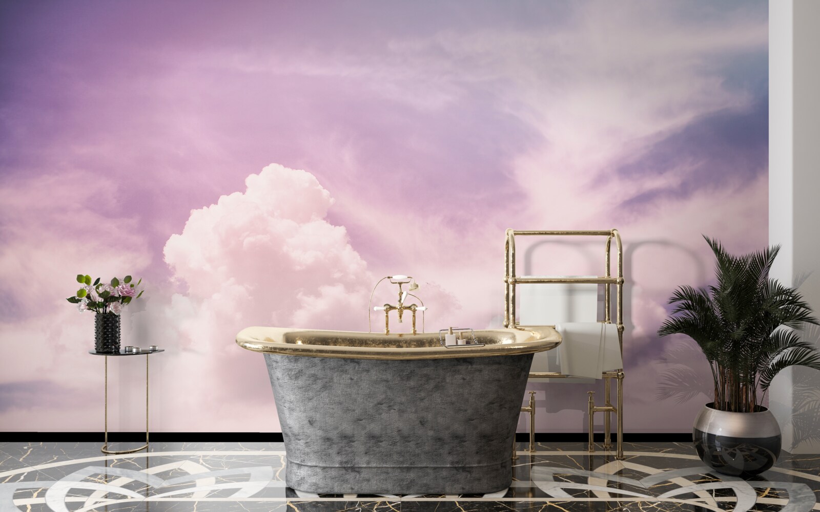 Фотошпалери м'яке небо з хмарами