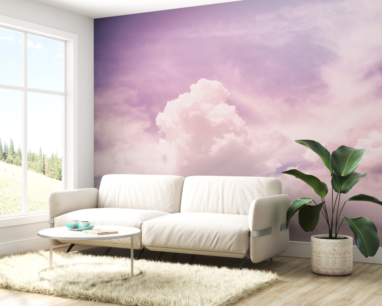 Фотошпалери м'яке небо з хмарами
