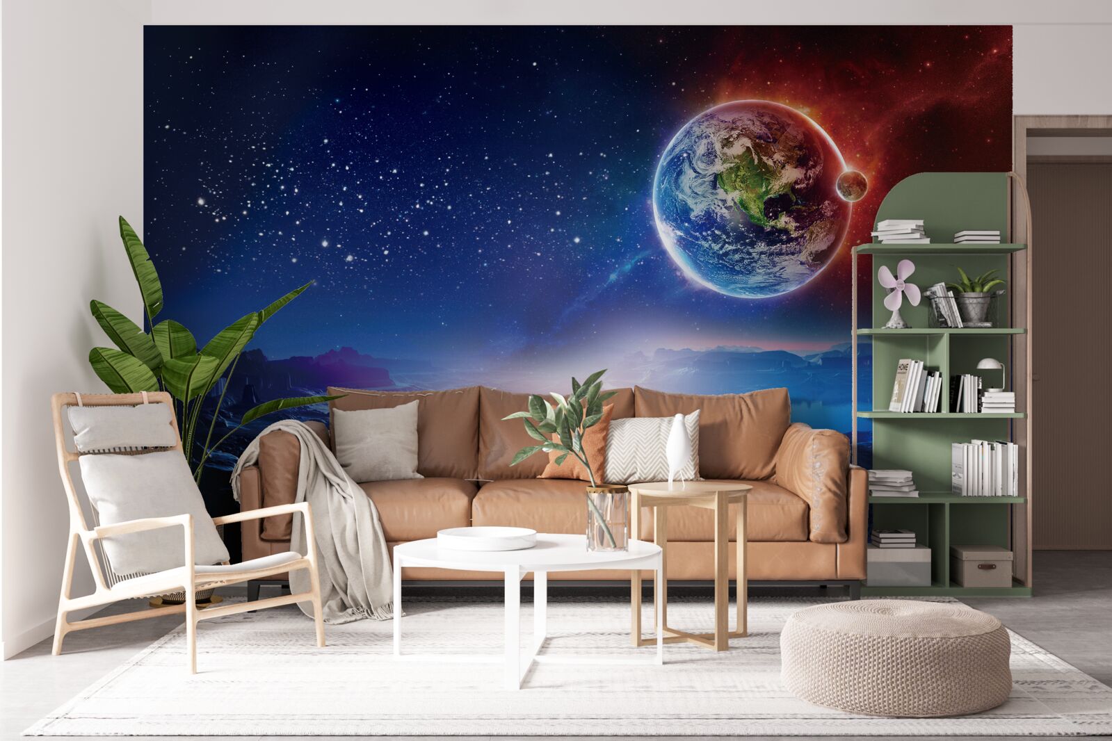 Фотошпалери погляд на Землю з іншої планети