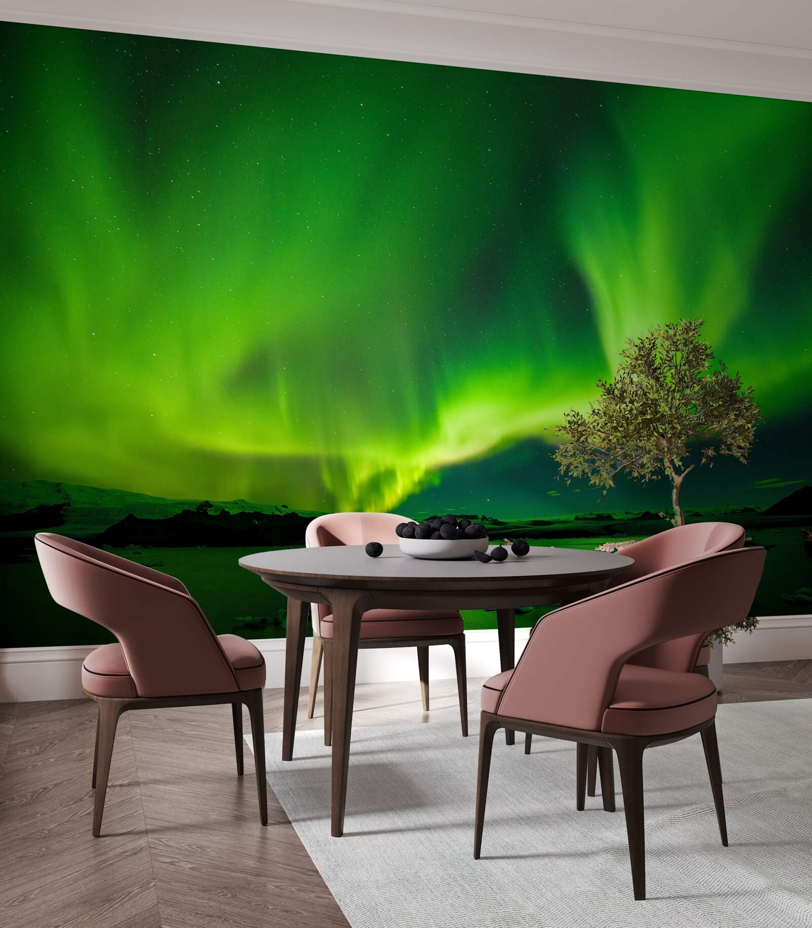 Фотошпалери зачаровує чудове полярне сяйво