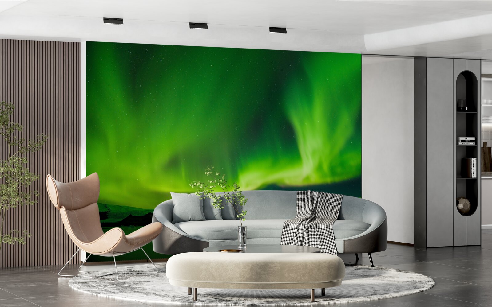 Фотошпалери зачаровує чудове полярне сяйво