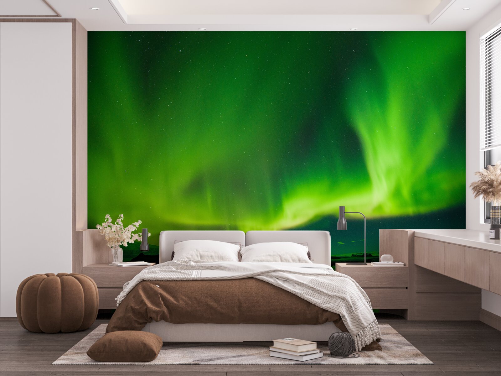 Фотошпалери зачаровує чудове полярне сяйво