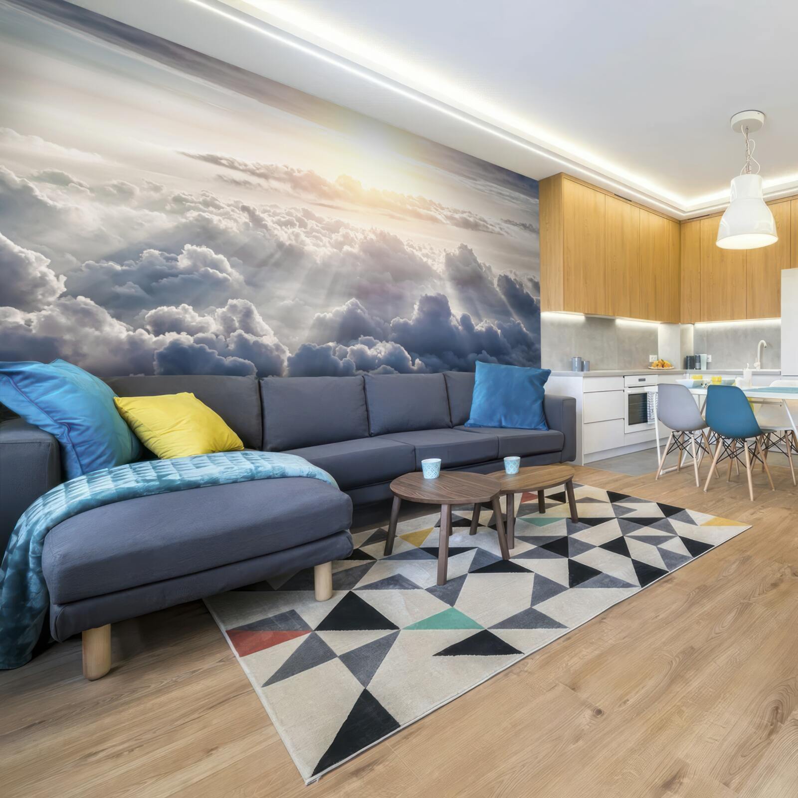 Фотошпалери Світло було високо над пишними хмарами