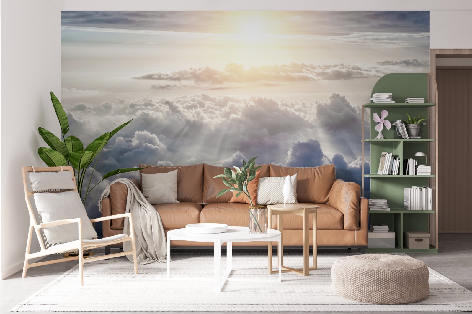 Фотошпалери Світло було високо над пишними хмарами