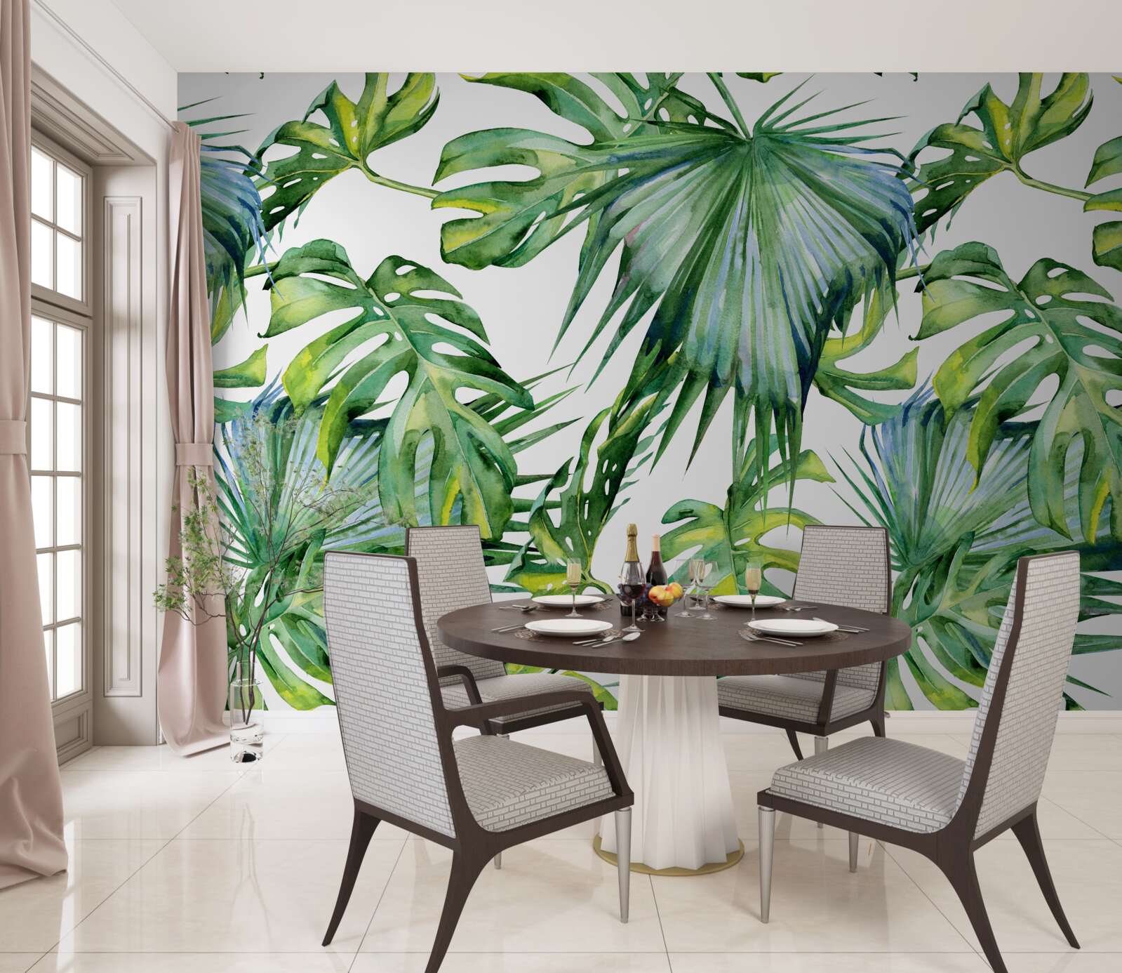 Фотошпалери велика різноманітність зелених рослин